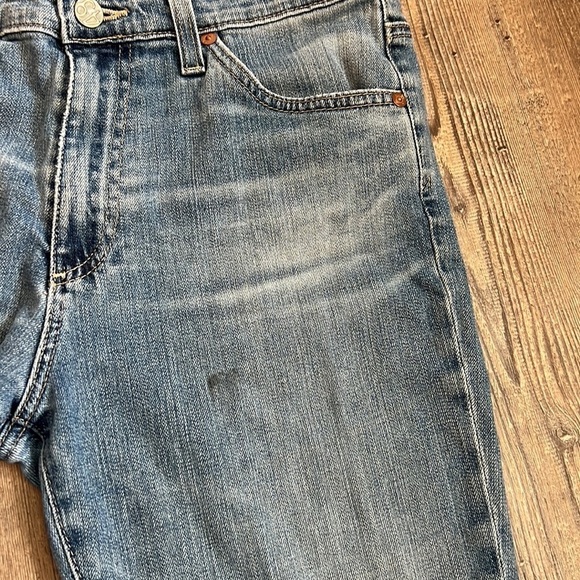 Adriano Goldschmied AG Boyfriend High Rise High Waist Raw Hem Size 29R Distress - Picture 10 of 15